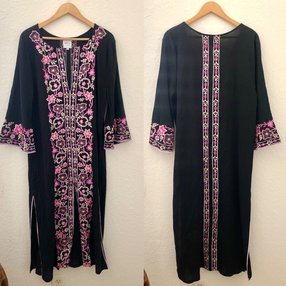 Misa Los Angeles Black Embroidered Dress - Picture 12 of 14